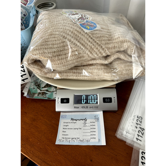 Madewell Women's Beige Wool Blend Chunky Fuzzy Knit Pullover Preppy Cozy Sweater - Picture 6 of 6